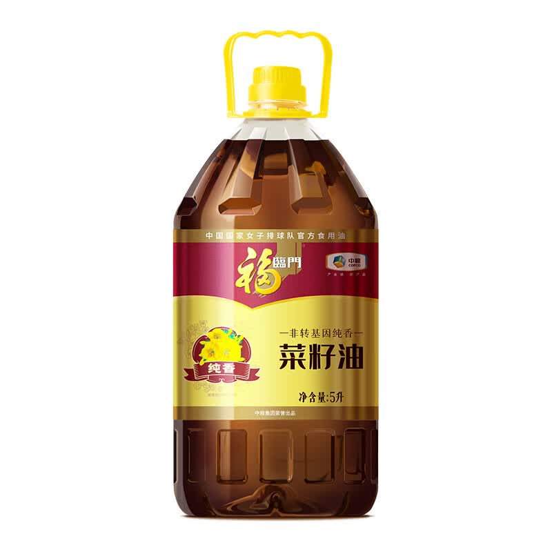 福临门 食用油 非转基因 纯香菜籽油5L  中粮出品怎么看?