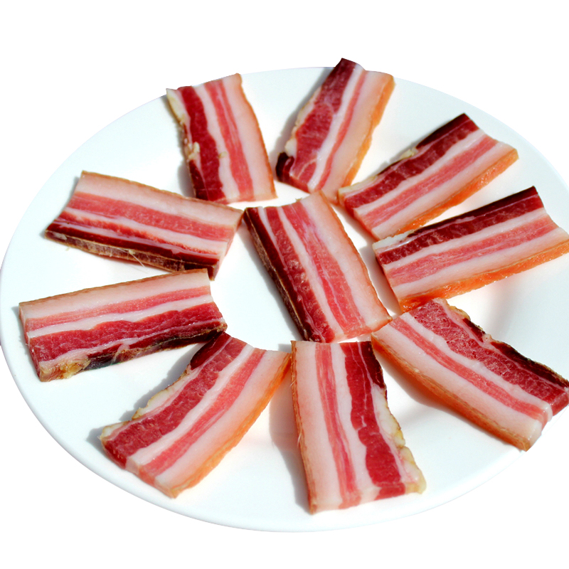 鲜有志 云南特产五花腊肉咸肉农家土猪肉肥瘦 2斤