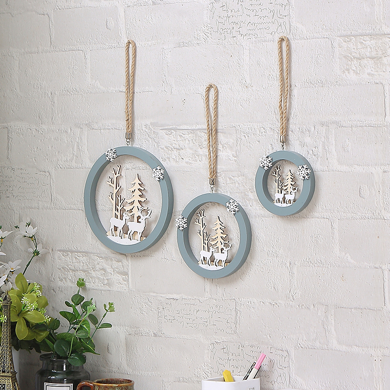 小挂件饰品可爱墙上 麋鹿北欧民宿卧室装饰品可爱房间布置墙饰墙壁
