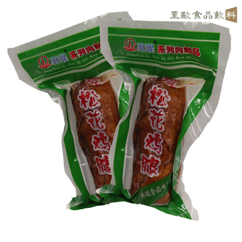 食怀松花鸡腿140g*3 皮蛋肠东北特产佳木斯羽琨熟食卤味蛋卷鸡腿小吃