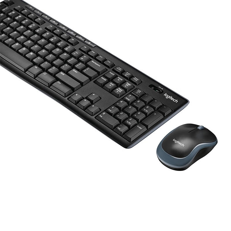 罗技（Logitech）MK270 无线键鼠套装 游戏办公键鼠套装 全尺寸 带无线2.4G接收器 黑色