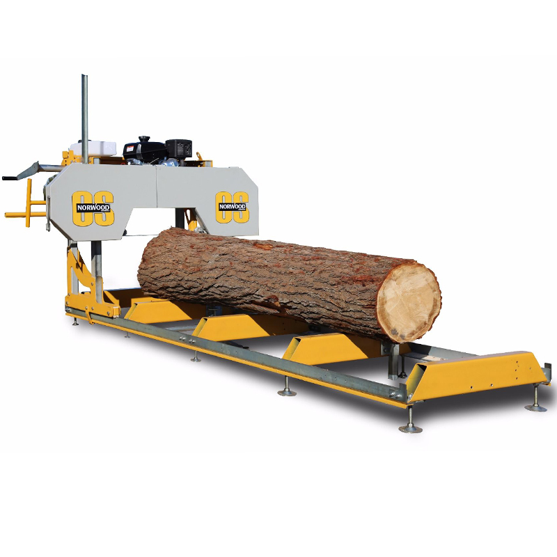 仁聚益定制适用定制定制定制重型圆木方木长行程可移动卧式木工带锯机
