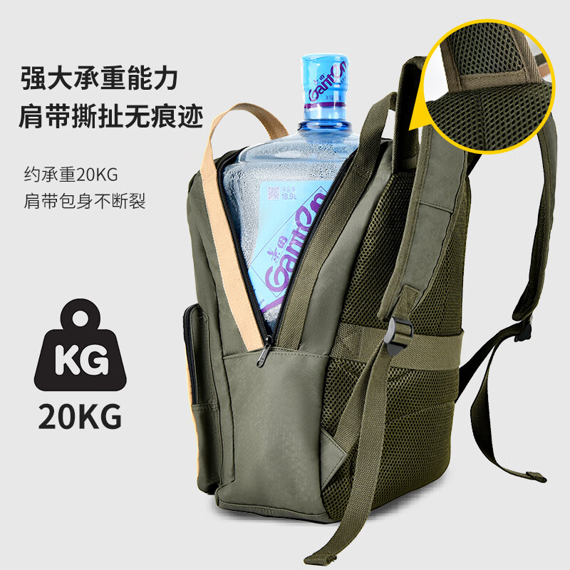 DAILY PAPER女士牛油果绿双肩包可装笔记本电脑背包大容量毕业礼物 牛油果配色