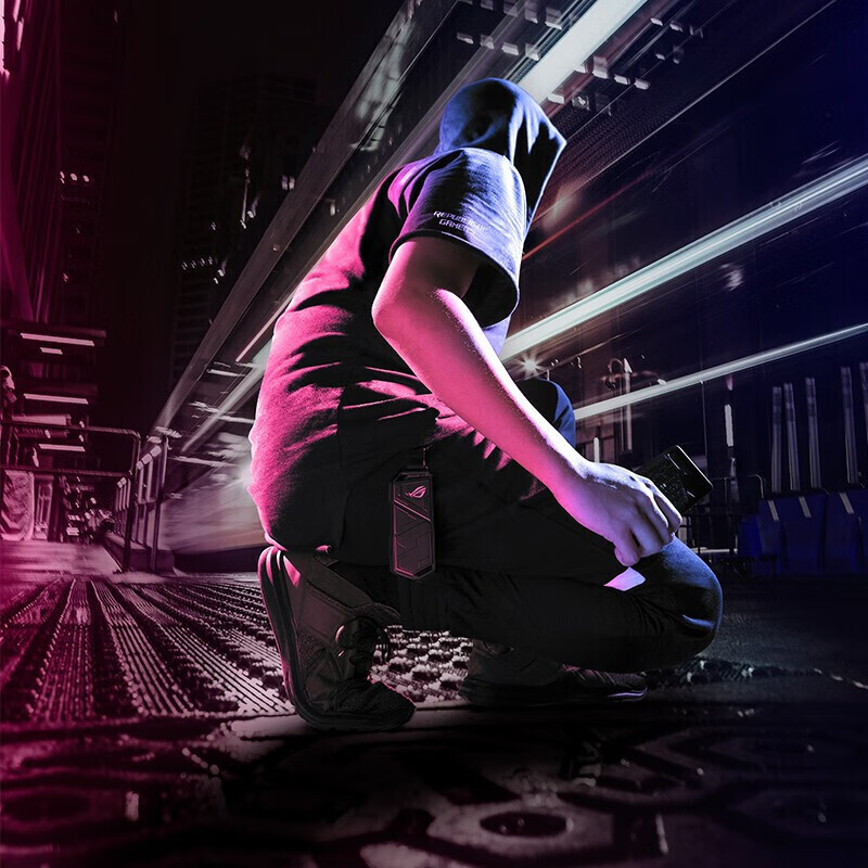 ROG硬盘盒ROG玩家国度幻影 白色 华硕硬盘盒移动硬盘 固态硬盘盒m.2硬盘盒外接nvme OP DIYB ROG幻影【标准版3片散热】