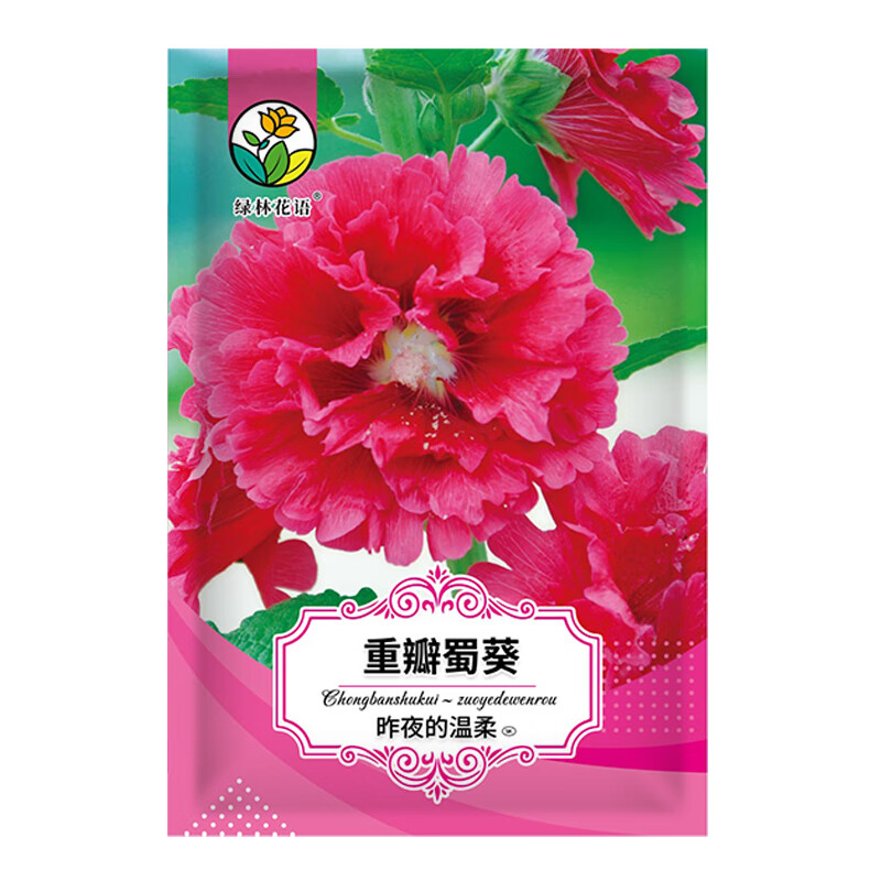 绿林花语重瓣蜀葵种子耐寒多年生一丈红种籽阳台盆栽庭院室外易活四季