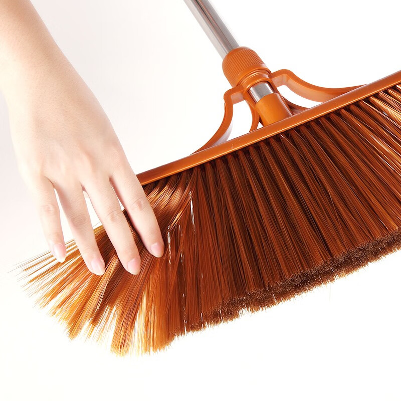 七威家用扫把簸箕套装加长大扫把大号扫帚垃圾铲不沾头发软毛单个组合 扫把簸箕套装C