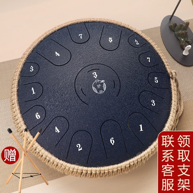 阿萨斯空灵鼓15音14寸钛钢成人初学者钢舌鼓手碟鼓礼物打击乐器 藏青色使用感如何?