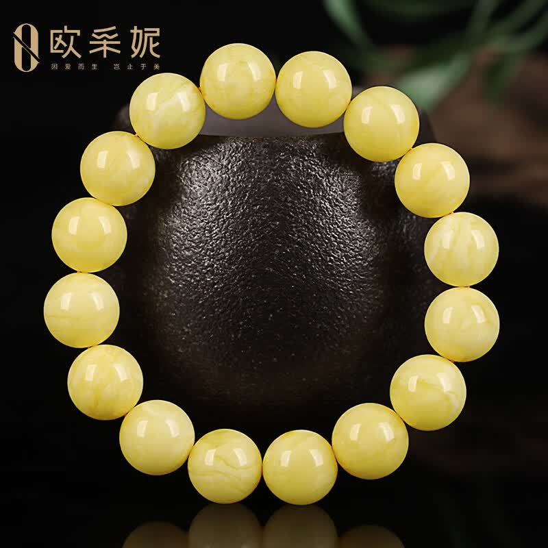 欧采妮（OUCERNY）白花蜜手串无优化满蜜圆珠蜜蜡琥珀男士女款手链波罗的海 A7009怎么样,好用不?