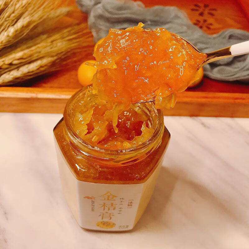 佑康泰冰糖金桔柠檬小贝膏纯手工儿童孕妇果酱百香果雪梨润喉水果茶缓