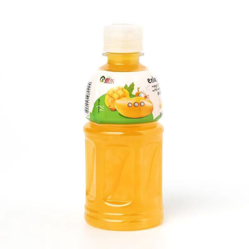 恩乐椰肉果汁饮料荔枝芒果葡萄橙草莓多口味320ml*5瓶网红饮品 椰肉