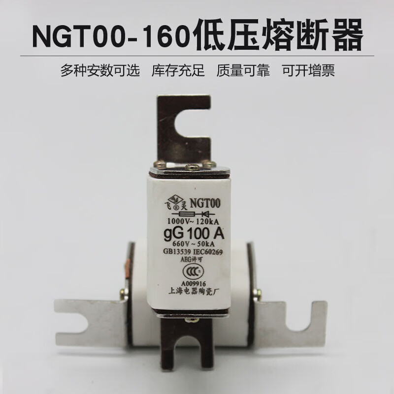 NGT00-160A低压快速熔断器 陶瓷熔断器芯63A80A100A125A160A50A