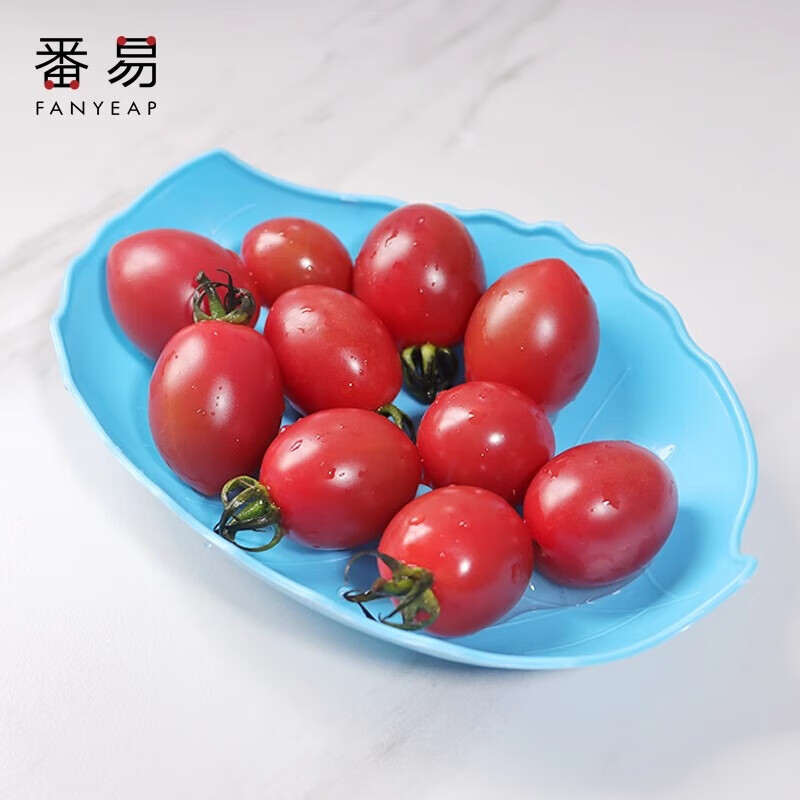 番易 沥水篮子空淘菜盆洗水果蔬菜用家用厨房筐镂双层洗菜盆塑料 梅花形绿色 3个