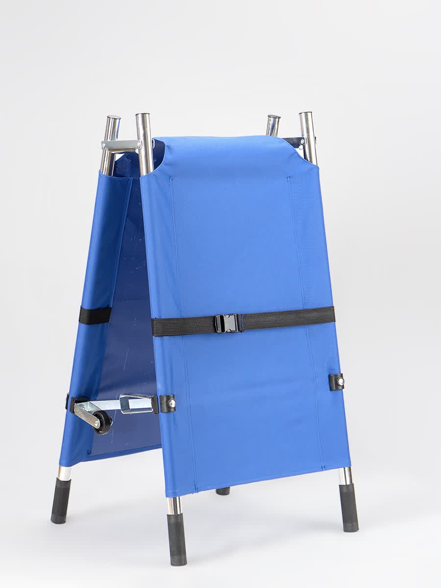 贤祥不锈钢担架便携式家用抬人折叠单架消防急救铝合金简易上楼梯