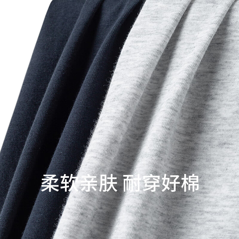 舒雅(SCHIESSER)男士舒美棉3A抗菌长袖长裤保暖秋衣秋裤套装E5/23918W E5/23923W【圆领】深灰 L【70-80公斤】