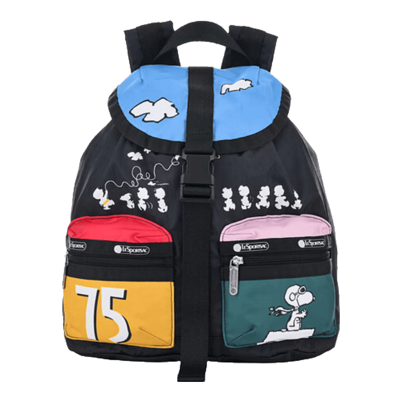 LeSportsac�ֲ�ʫ������������ײɫ���˫���ʱ�а���Ů���������� ��������75#ƴ�� 501.15Ԫ