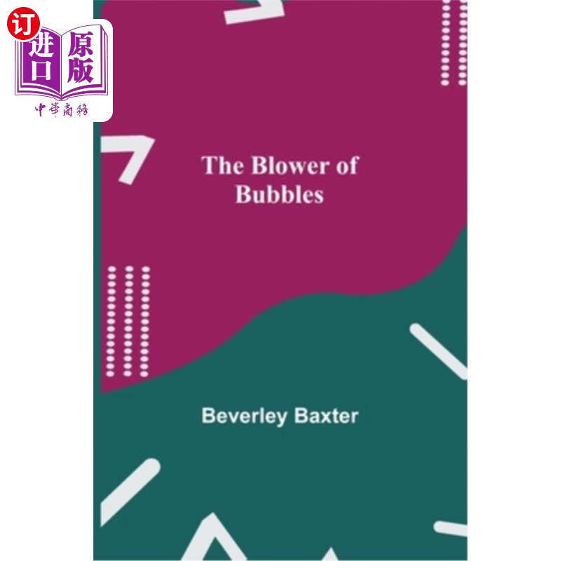 海外直订the blower of bubbles 吹泡泡的人