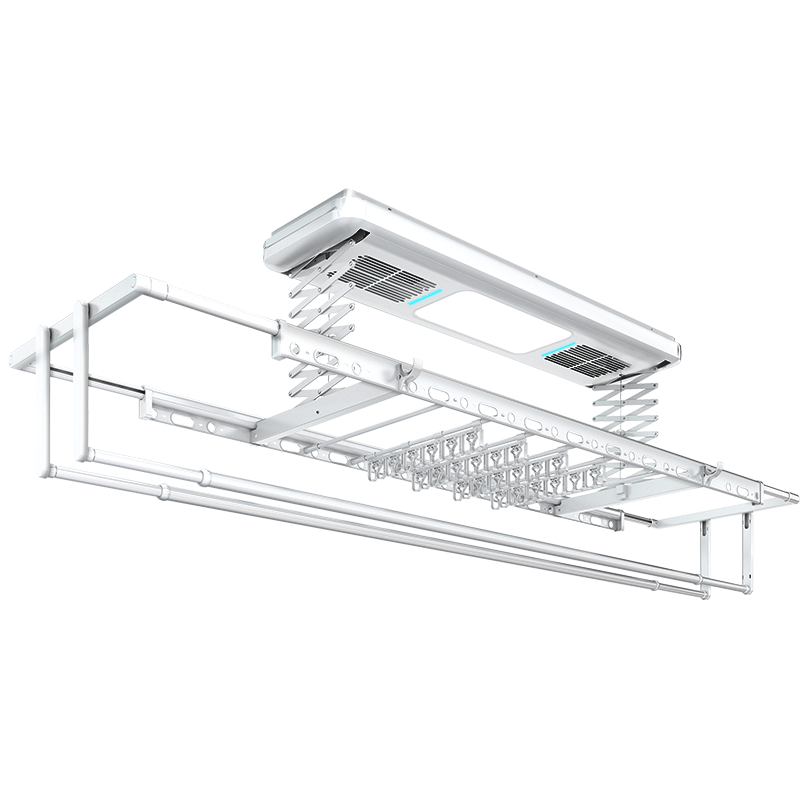 好太太电动升降晾衣架阳台室内智能声控晾衣杆家用风干烘干消毒晒被晾衣架 【D-3123S】语音+烘干风干消毒照明+衣被同晒