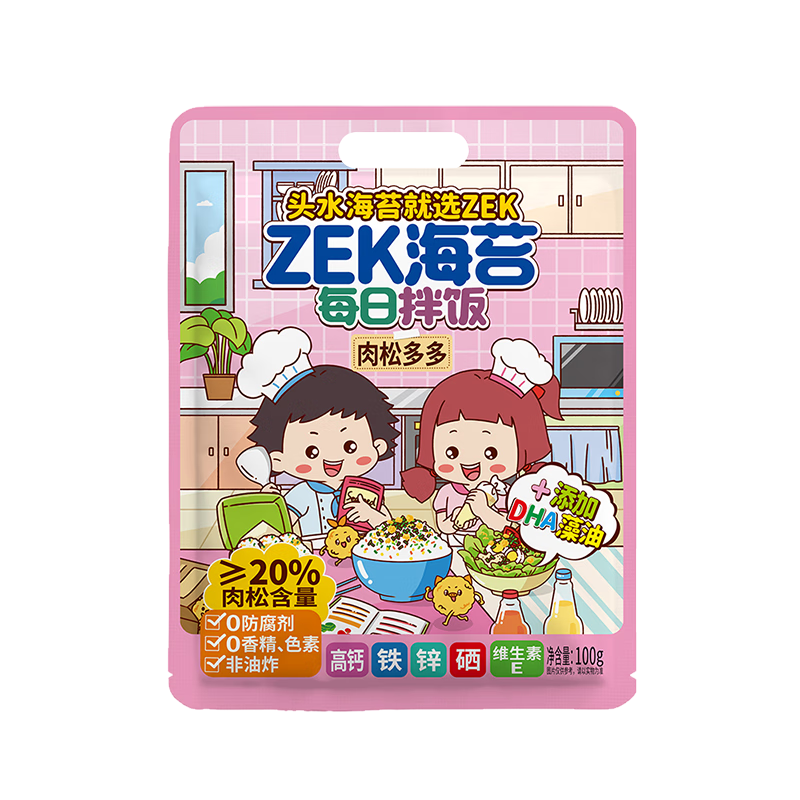 ZEK香脆拌饭海苔肉松味的销量走势、独特口感和营养健康