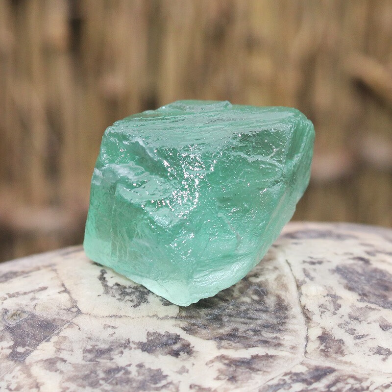 唯誠 天然 水晶石矿石原石儿童收藏矿石教学标本摆件 绿萤石一块(2-3