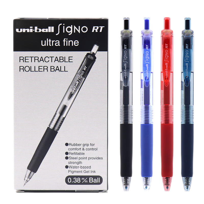 ���⣨Uni��UMN-138���Աʰ���ʽˮ��0.38mmѧ�������Աʰ����칫ǩ�ֱ� ��ɫ12֧װ