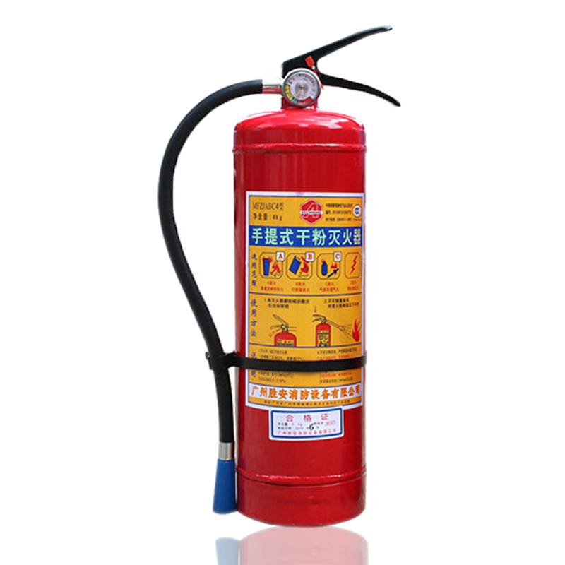店用4公斤手提式组合套装放置箱子消防器材 4kg干粉灭火器 消防包过