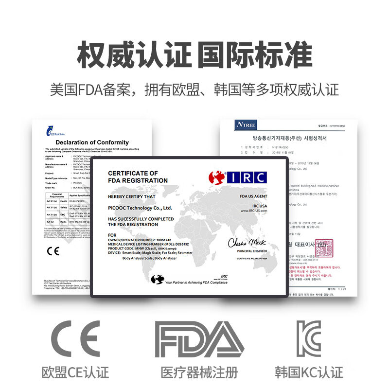 有品(PICOOC)体脂秤mini充电心率版 体重秤 电子秤 精准家用人体脂肪称 支持小物称重