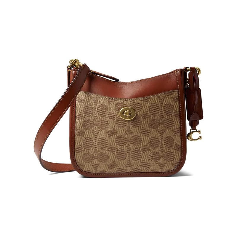 蔻驰(coach)蔻驰女士单肩包chaise crossbody 19欧美风牛皮革时尚百搭