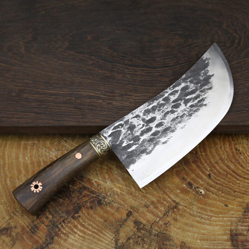 铁匠世家老式菜刀龙泉螭龙手工老款园头菜刀老式锻打圆头家用厨师片