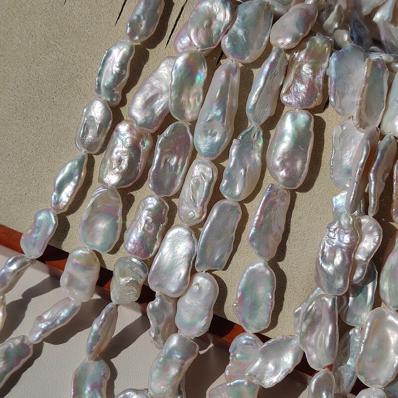 甘夏 野生巴洛克珍珠 异形再生珍珠微瑕不规则散珠串珠材料diy配 37.