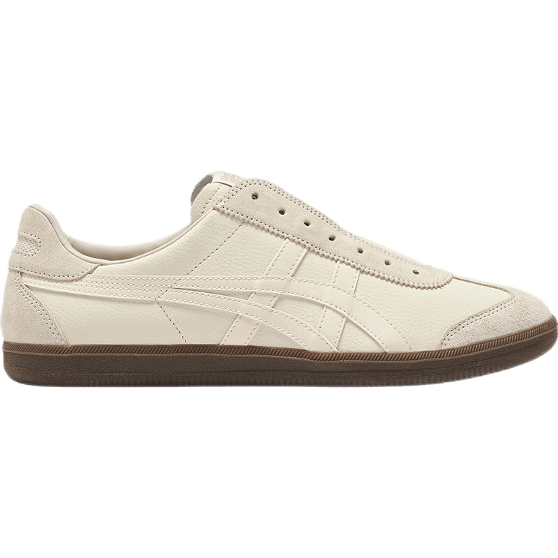 Onitsuka Tiger鬼塚虎德训懒人鞋男女 懒人运动休闲鞋TOKUTEN SLIP-ON 米白色 42.5