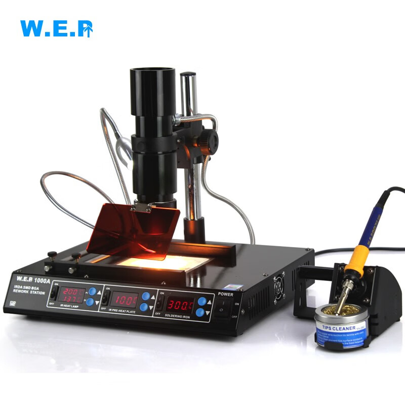 wep-1000a红外线bga拆焊台bga返修台烙铁 预热台智能焊台