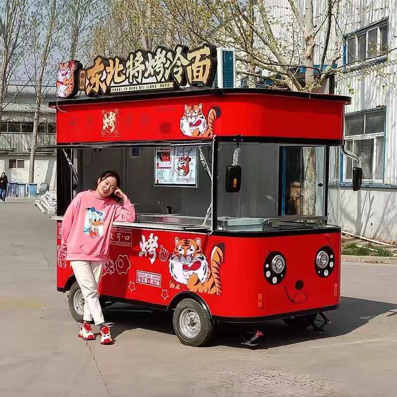 惟客店车电动餐车多功能小吃车夜市摆摊车炸串烧烤关东煮摆摊车商用地摊车怎么看?