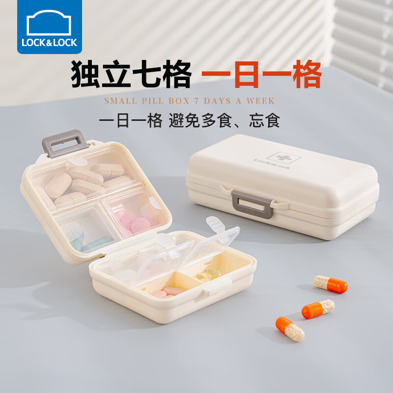 �ֿ��ֿۣ�LOCK&LOCK����Я�ָ�ҩ��һ��ҩƷҩƬ��ҩ�����������װ��С���������� ����ҩ�С����˫�㡿ʵ��21.16Ԫ