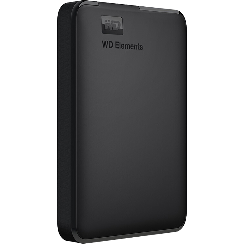Western Digital 西部数据 Elements 新元素系列 2.5英寸Micro-B便携移动机械硬盘 2TB USB3.0 黑色 WDBUZG0020B