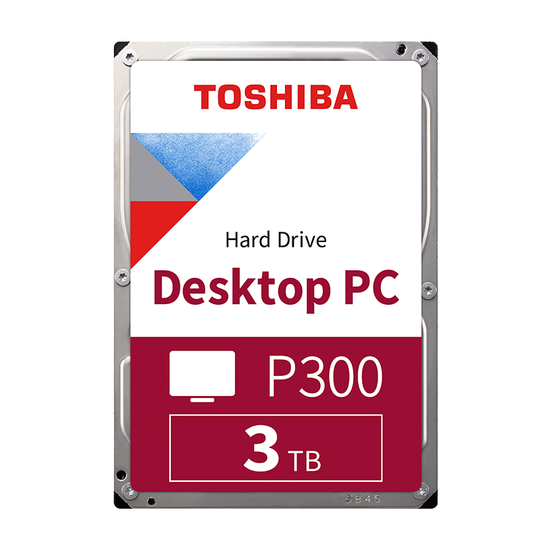 东芝(TOSHIBA)3TB 台式机机械硬盘 64MB 7200RPM SATA接口 P300系列(HDWD130)