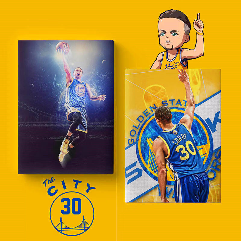 【库蜜】篮球迷斯蒂芬库里NBA周边厚笔记本子大记事本学生文具记事本A5 klb05 96张192页