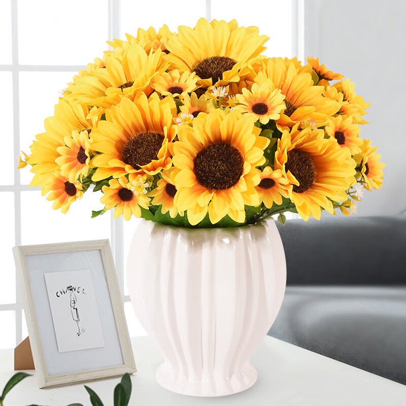 妙普乐2024新款高档冰箱上的摆件花 2024仿真花摆设仿假花朵冰箱上的