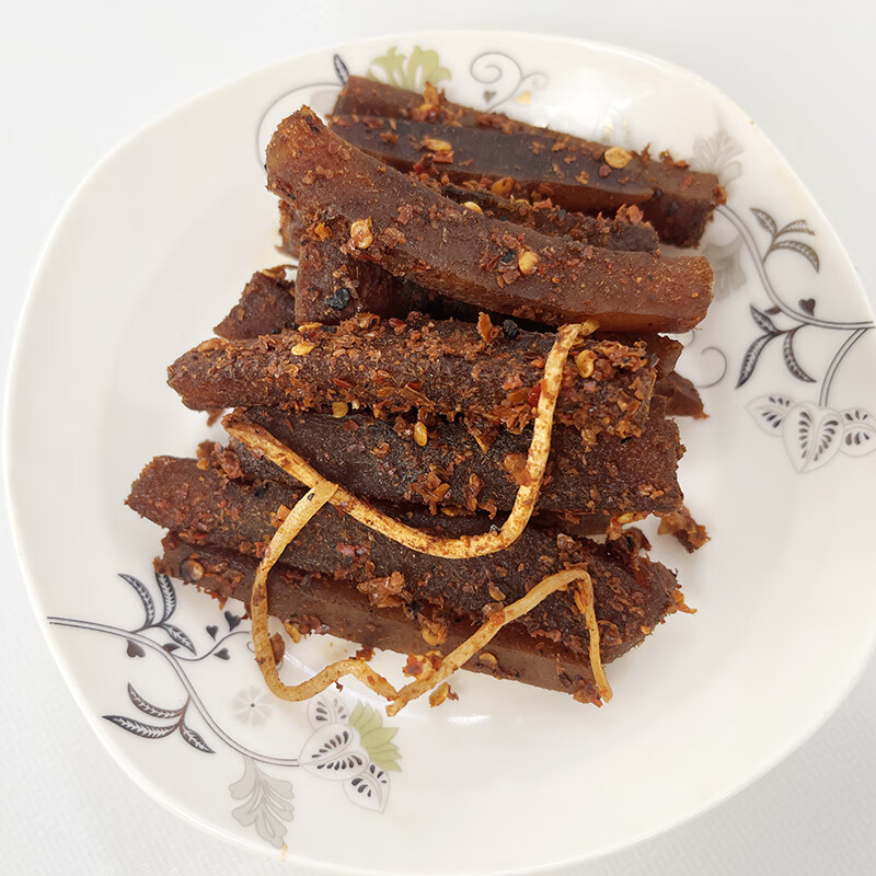 花仙笙 gearss云南普洱网红麻辣牛皮菜根佤味腌牛皮抖音快手下饭菜