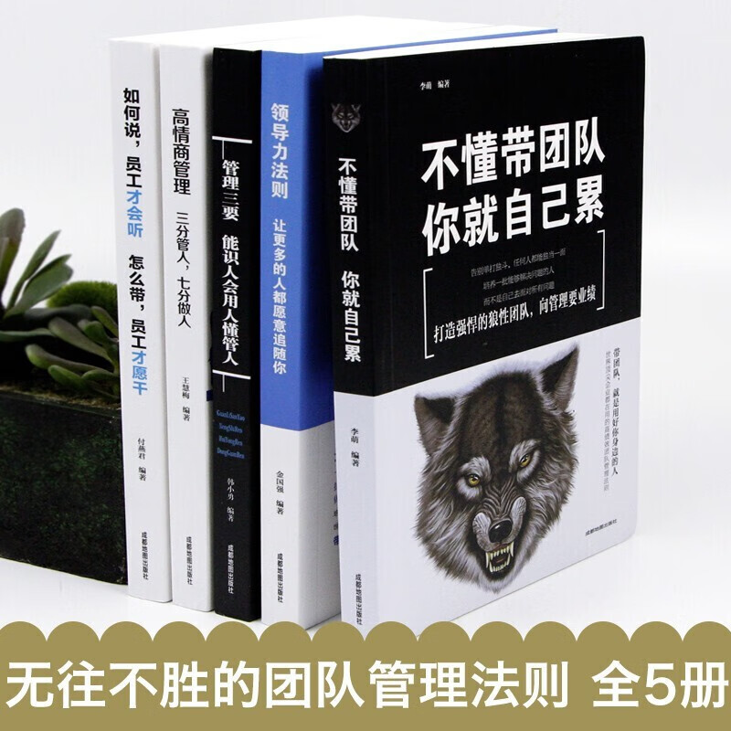 全5册管理学书籍 不懂带团队你就自己累企业经营管理学书籍三分管人七分做人高情商管理的常识领导力法则 领导力法则