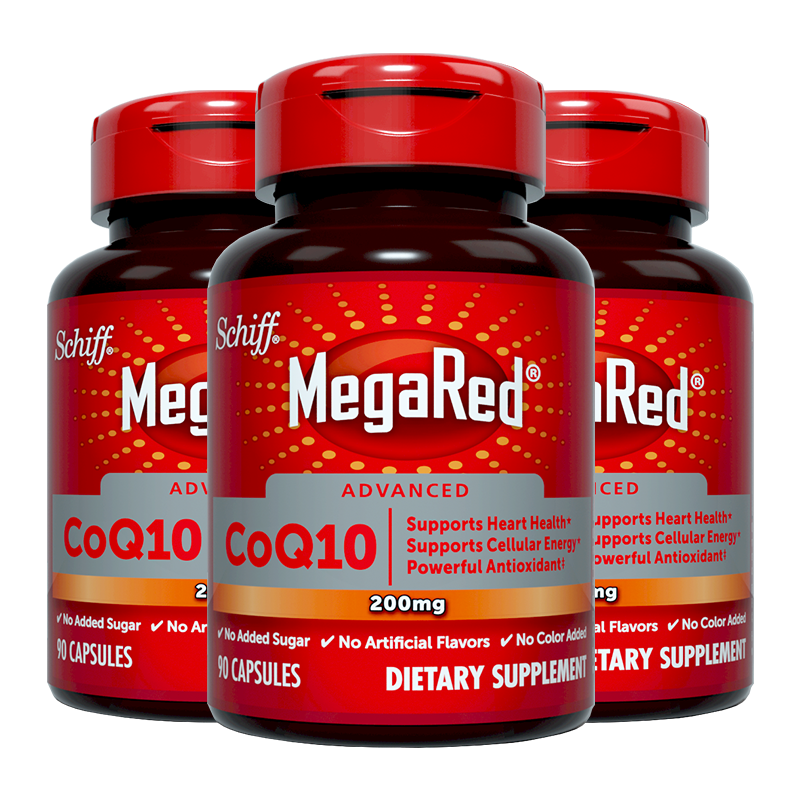脈拓MegaRed 輔酶Q10 200mg90粒美國原裝進口呵護心腦血管coq10高含量 護心臟 輔酶Q10 200mg 90粒*3