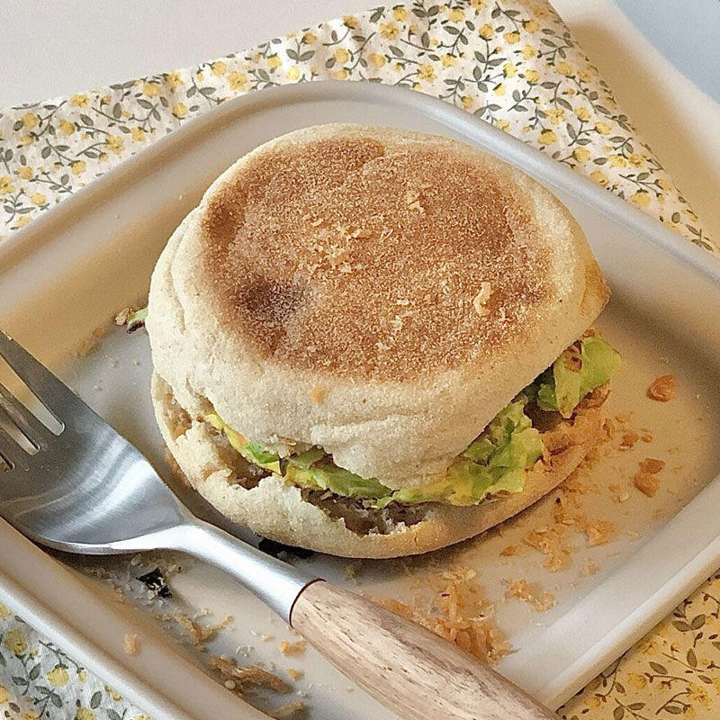 麦芬三明治汉堡早餐代餐营养面包麦满分面包胚 正期英式麦芬4袋16对