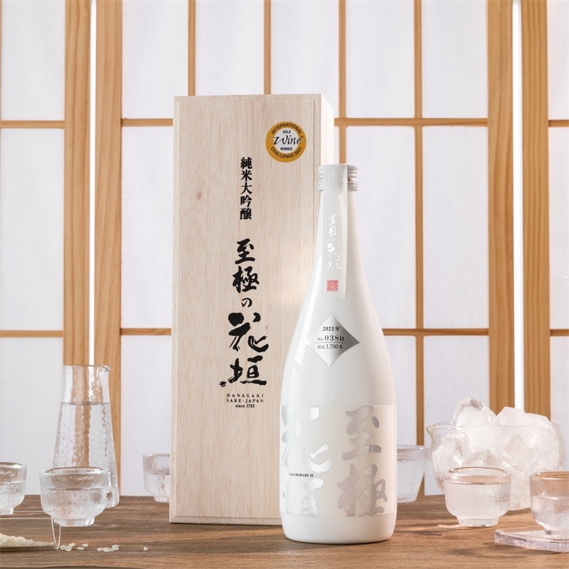 【高端限定款清酒】日本原瓶进口花垣米雫 极系列花垣纯米大吟酿大