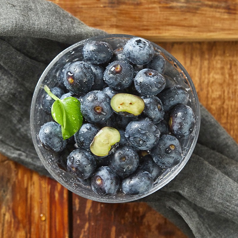 守望乡村【JD/顺丰】蓝莓国产新鲜丹东蓝莓孕妇宝宝新鲜水果 净重100g/盒 净重100g*4盒中果 15-18mm