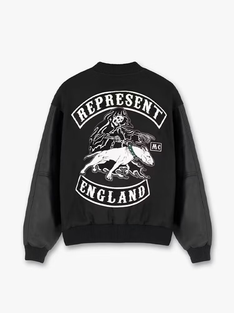 raiss美式复古恶犬重磅夹克秋冬高街vintage棒球服外套刺绣潮牌ins男