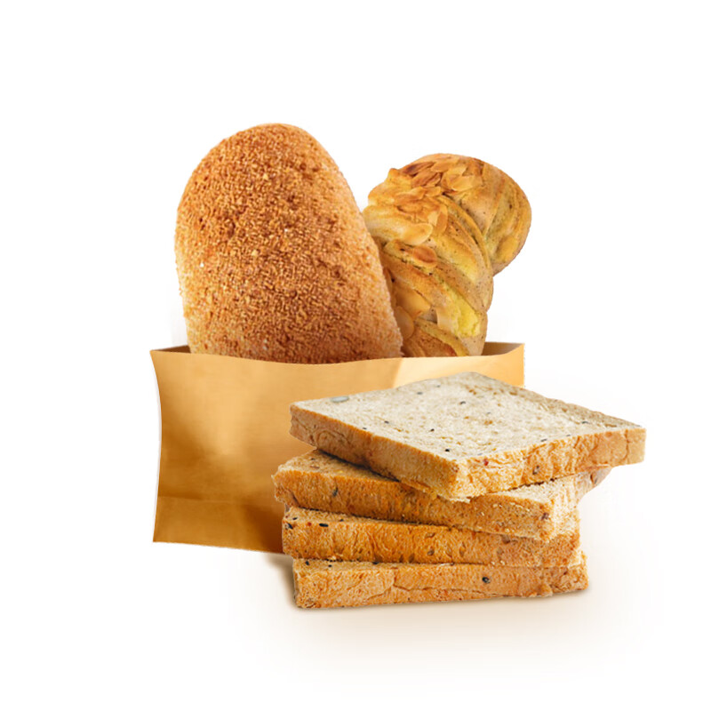原麦山丘预烘焙面包3只（红茶奶酥1吐司1蔓越莓1）440g 吐司切片面包甜品