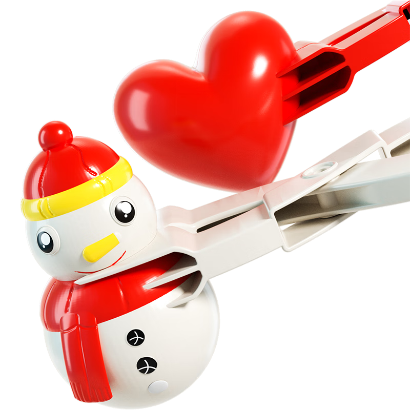 欣格雪球夹沙滩玩具儿童玩雪工具套装夹子堆雪人模具打雪仗夹雪神器