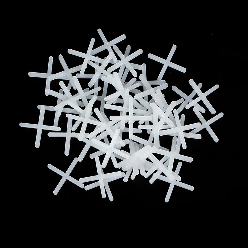 舒森瓷砖十字架1-10mm贴地墙砖留缝找平器塑料十字卡辅助工具 经济款