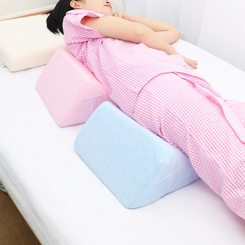 三角垫翻身枕老人病人翻身垫侧身体垫高密度海绵垫卧床护理孕妇 抽绳