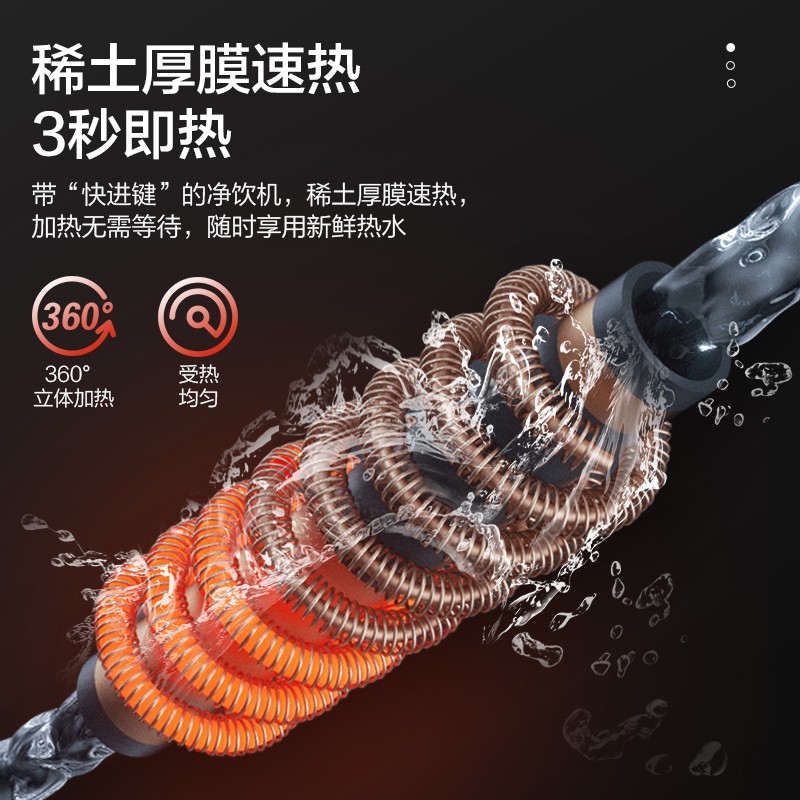 格力(GREE) 净水器家用饮水机即热式净饮一体机直饮净水机RO反渗透过滤器饮水机台上免安装直饮机享国家补贴 RJY-T16-1X611B