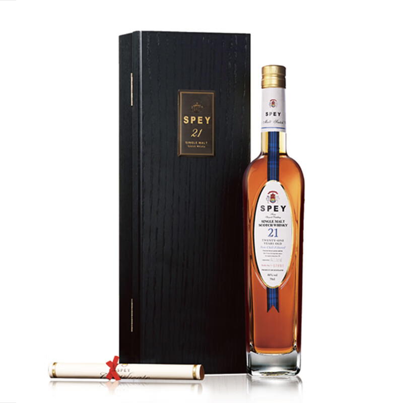 诗贝spey诗贝21年单一麦芽威士忌礼盒装进口洋酒